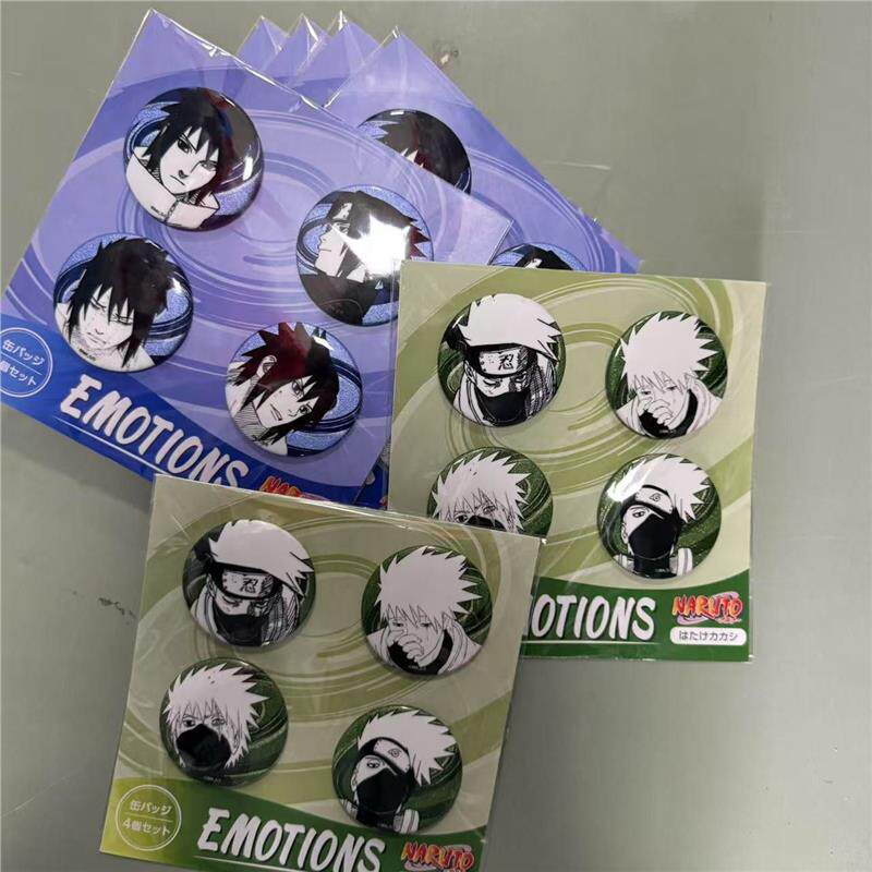 Model Kit Naruto - Badge Naruto Uchiha Sasuke Hatake Kakashi