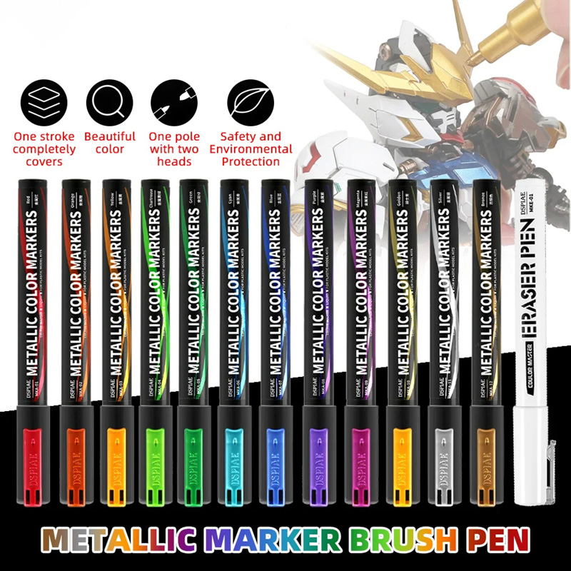 Model Kit Markers - Marqueurs métalliques, stylos de coloriage pour