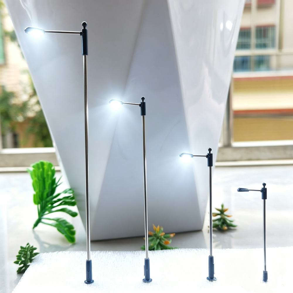 Model Kit Runner - 10 lampadaires miniatures LED 3V, modèle