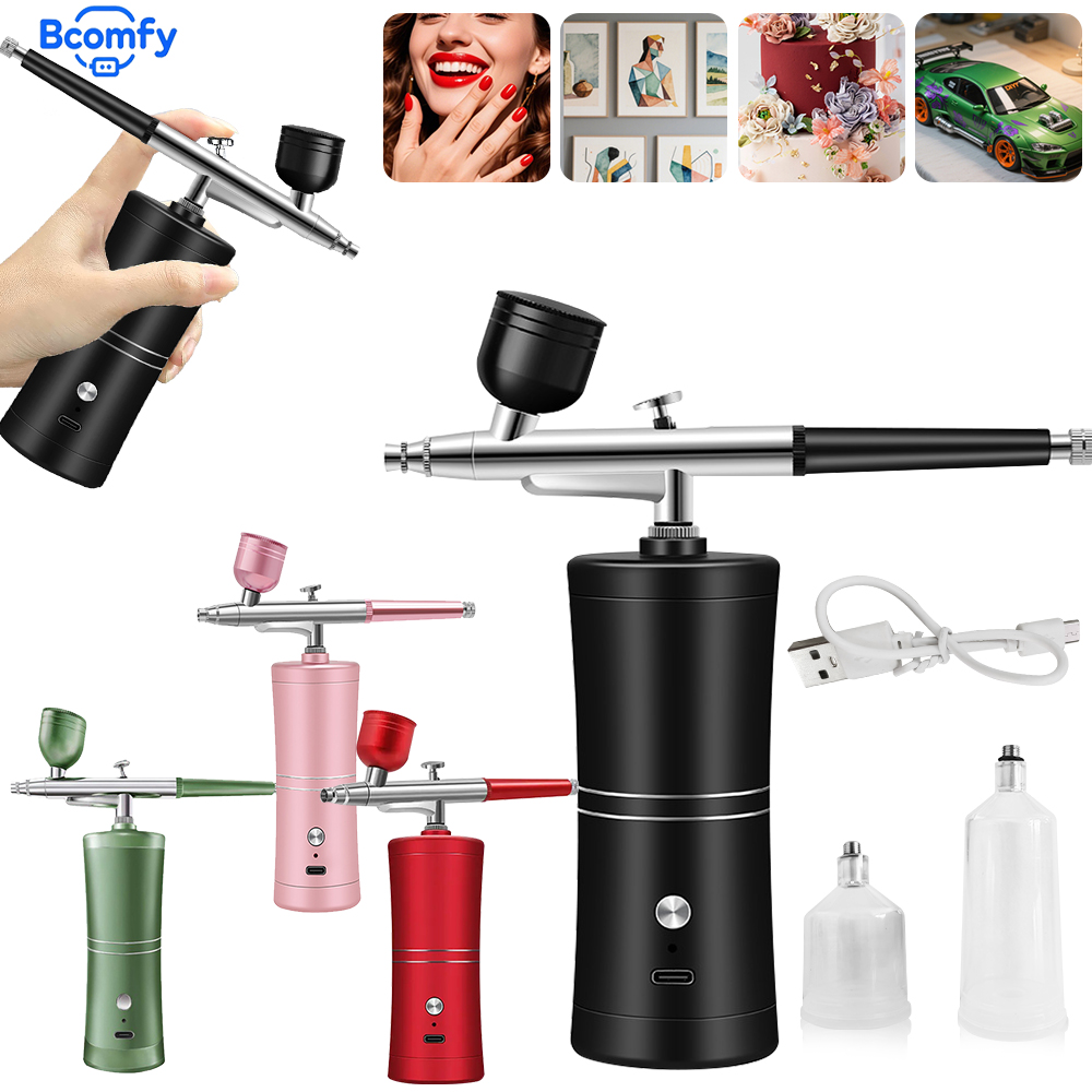 Airbrush Compressor Kit - Aérographe à ongles avec compresseur, Portable
