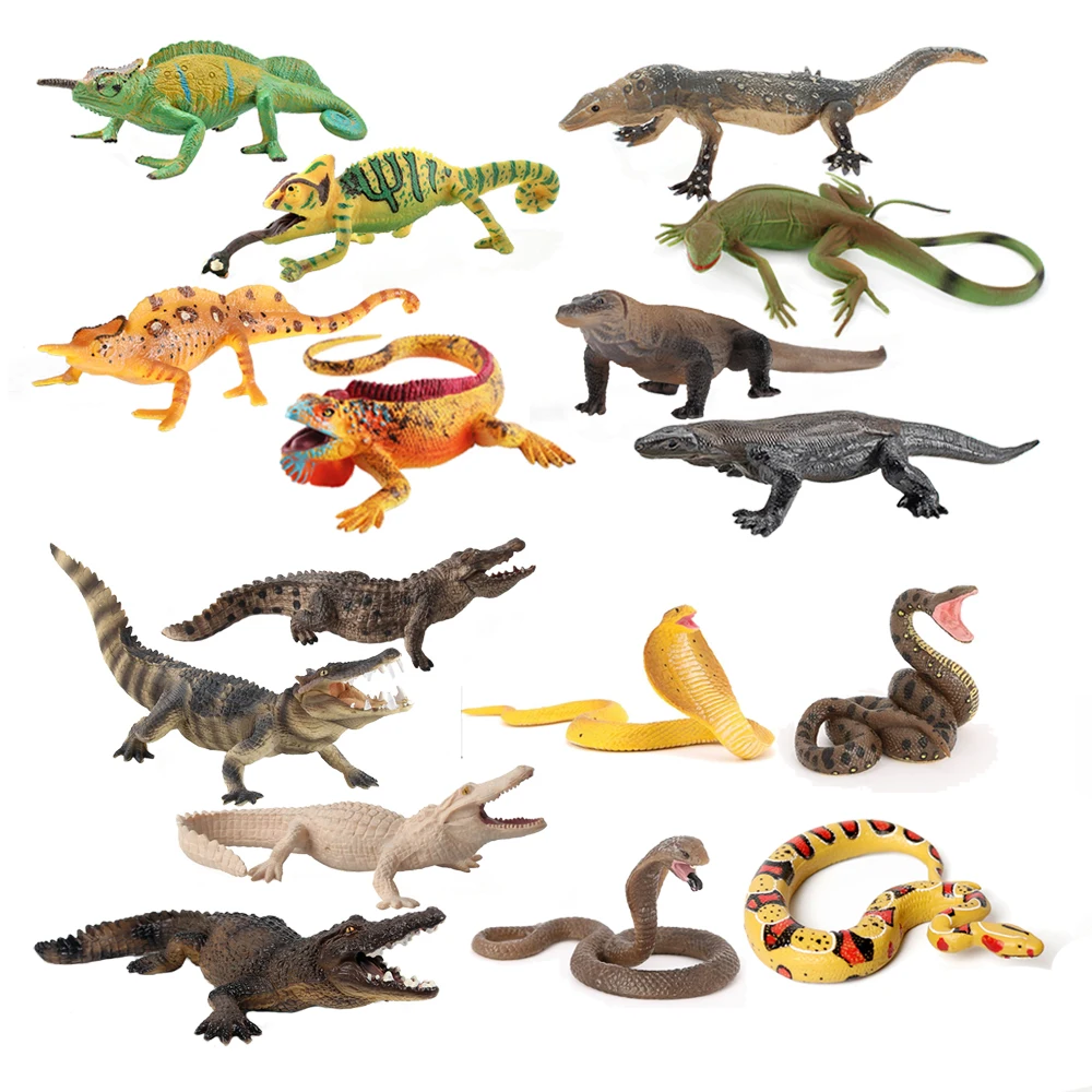 Model Kit Lizard - Figurine de Reptile en Plastique :