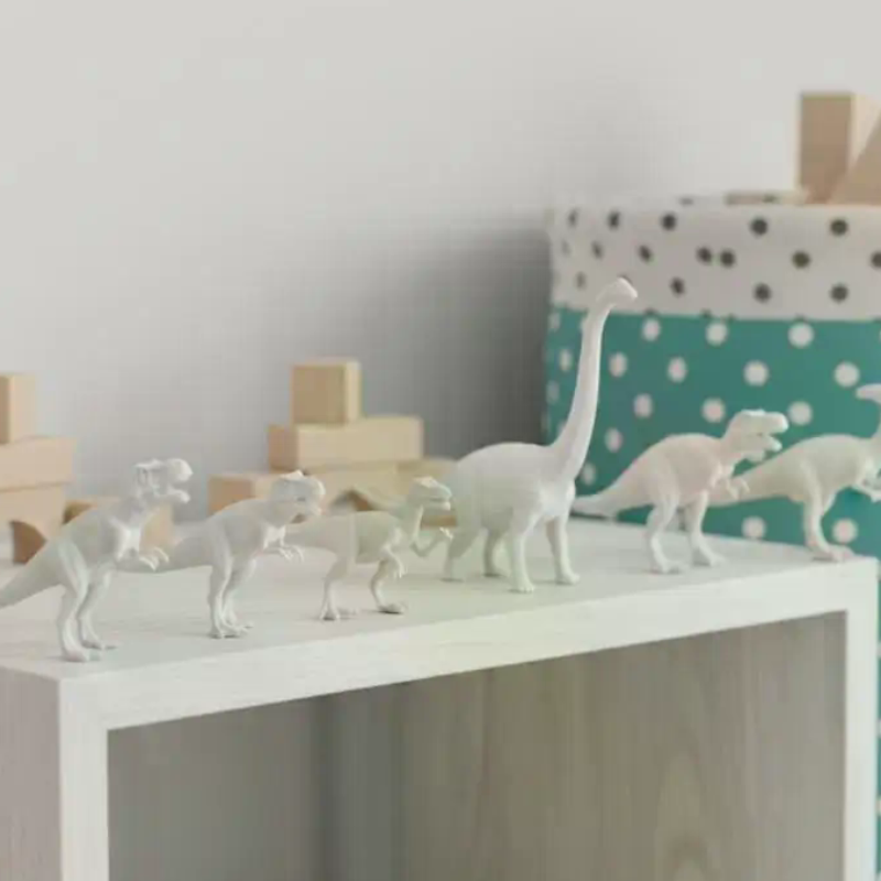 Model Kit Dinosaur - Kit de jouets dinosaures blancs à