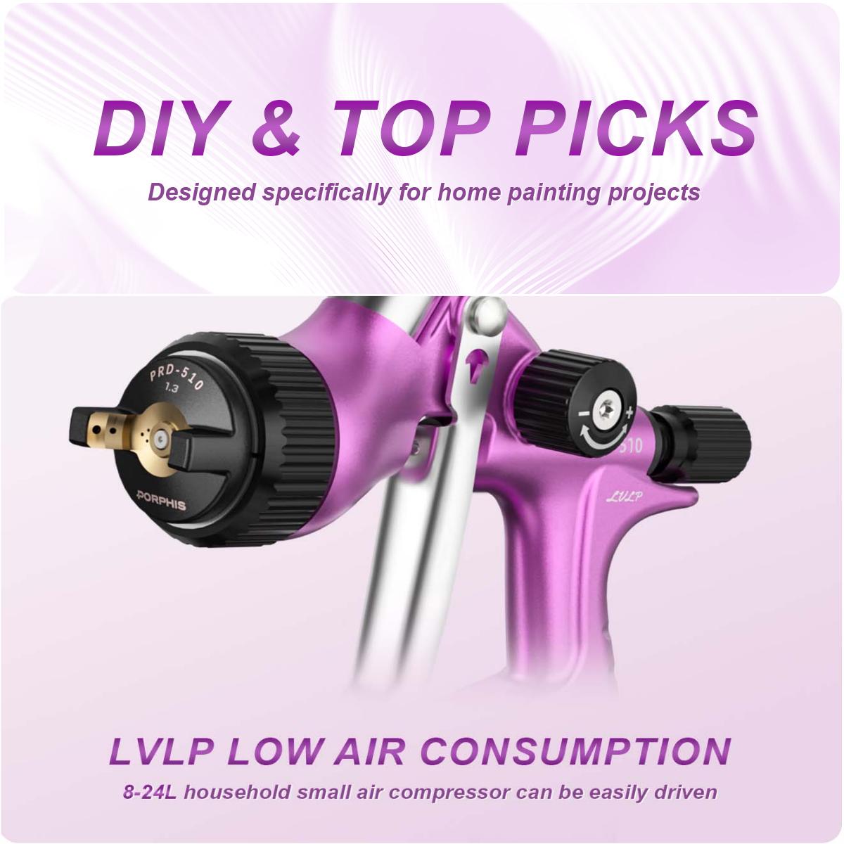 Airbrush Compressor Kit - Pistolet à peinture LVLP Original PORPHIS