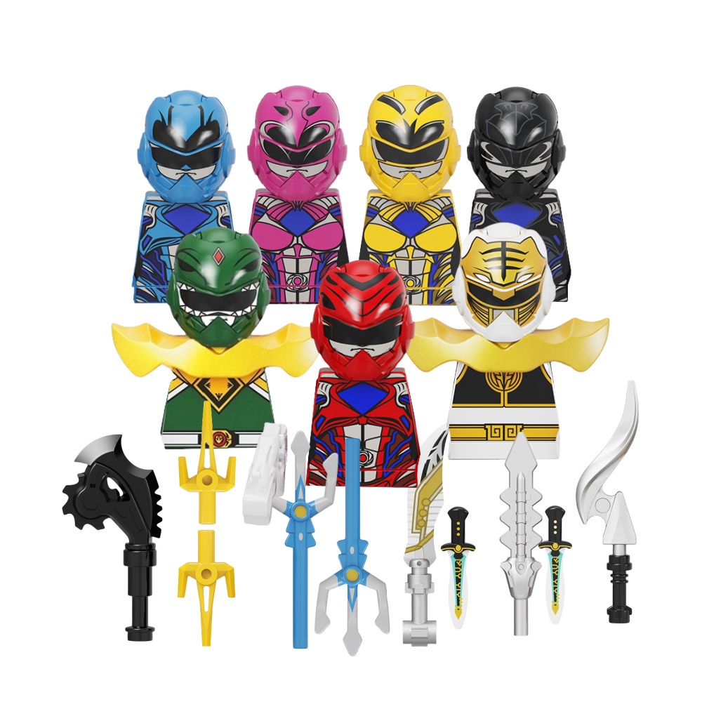 Model Kit Power Rangers - Mini blocs de construction Rangers alimentés