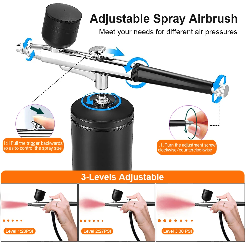 Kit aérographe portable avec c - Airbrush Compressor Kit avis et prix