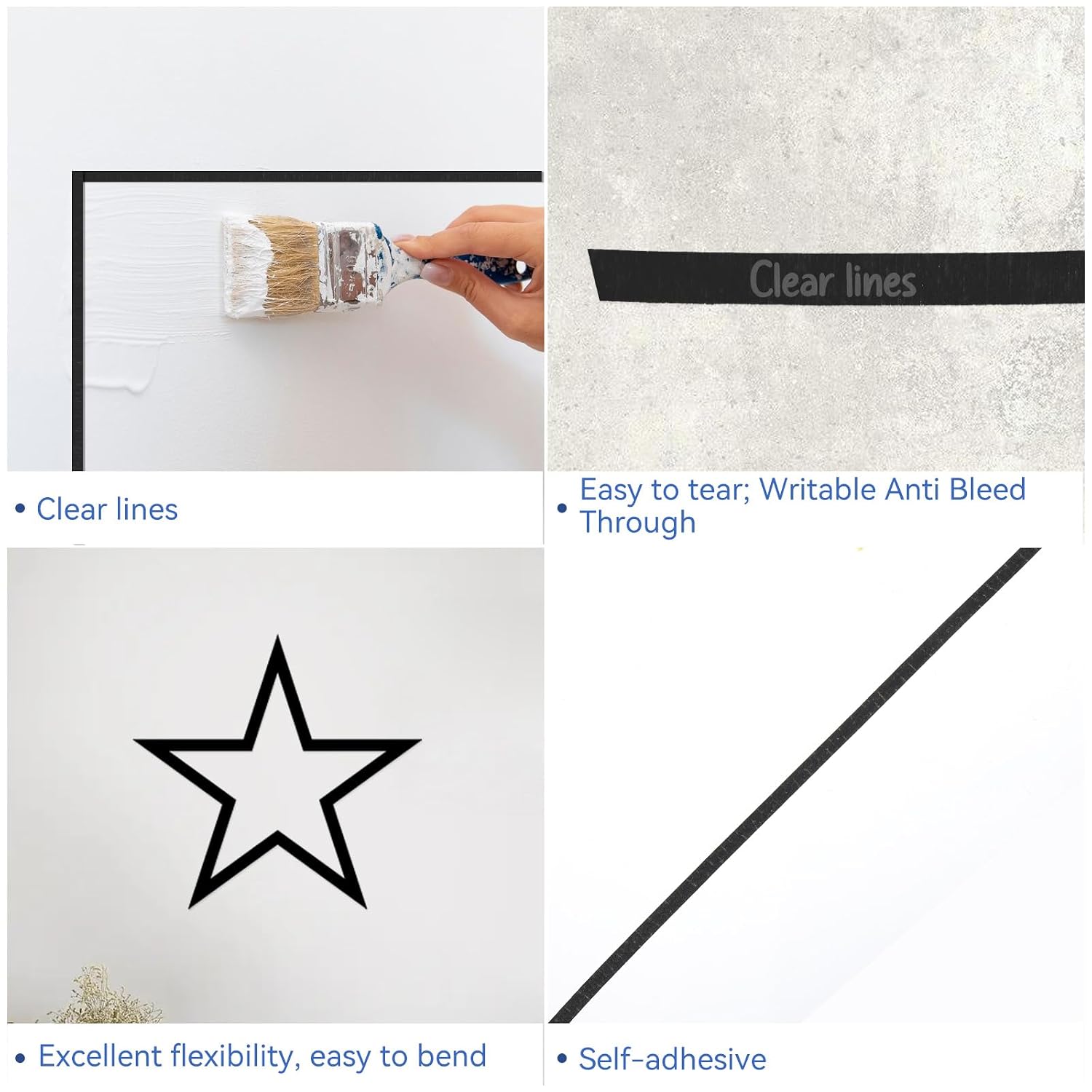 Ruban adhésif noir fin pour la - Masking Tape Thin avis et prix