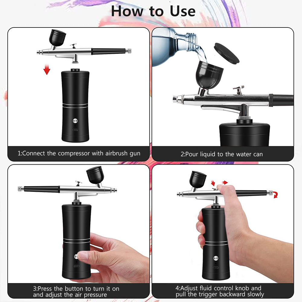 Aérographe à ongles avec compr - Airbrush Compressor Kit avis et prix