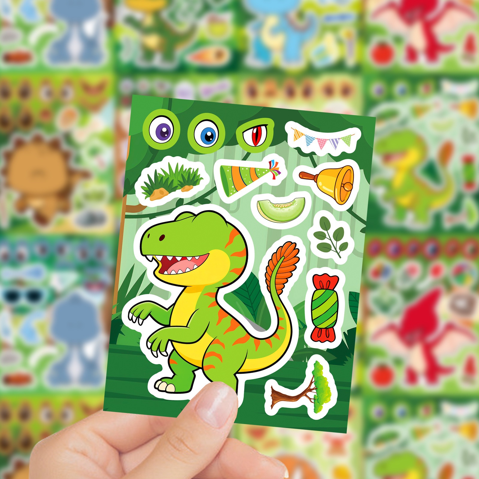 8/16 feuilles de stickers puzz - Model Kit Dinosaur avis et prix