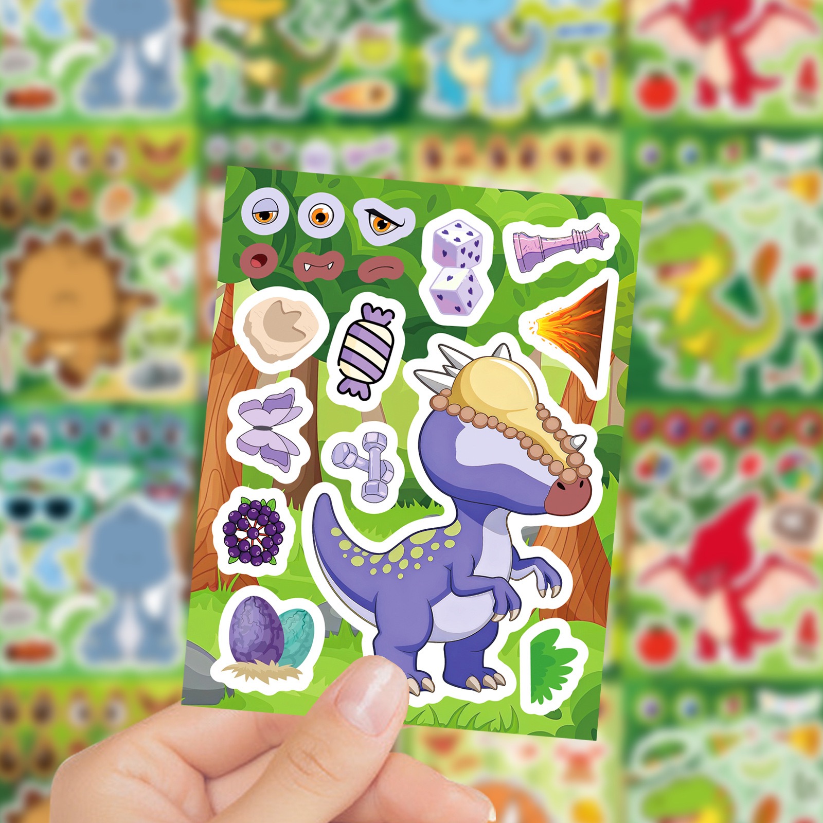 8/16 feuilles de stickers puzz - Model Kit Dinosaur avis et prix