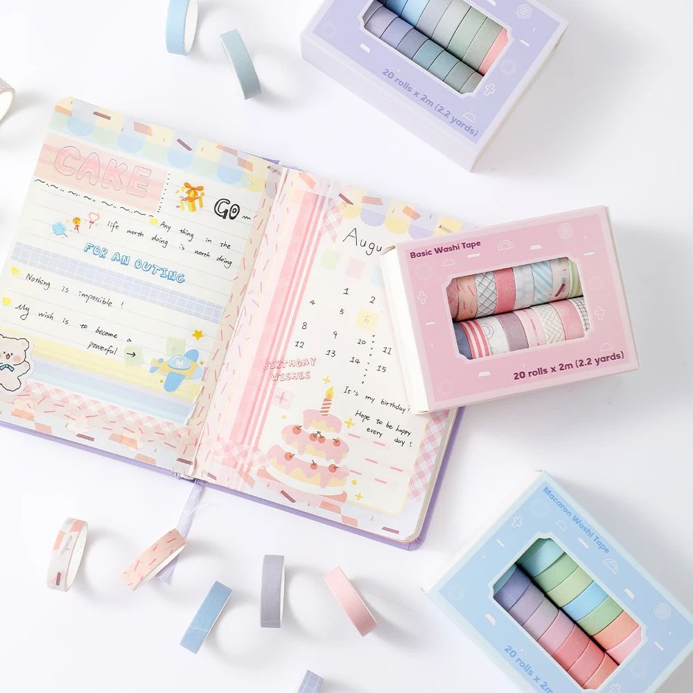 Ensemble de 20 rouleaux de rub - Masking Tape Thin avis et prix