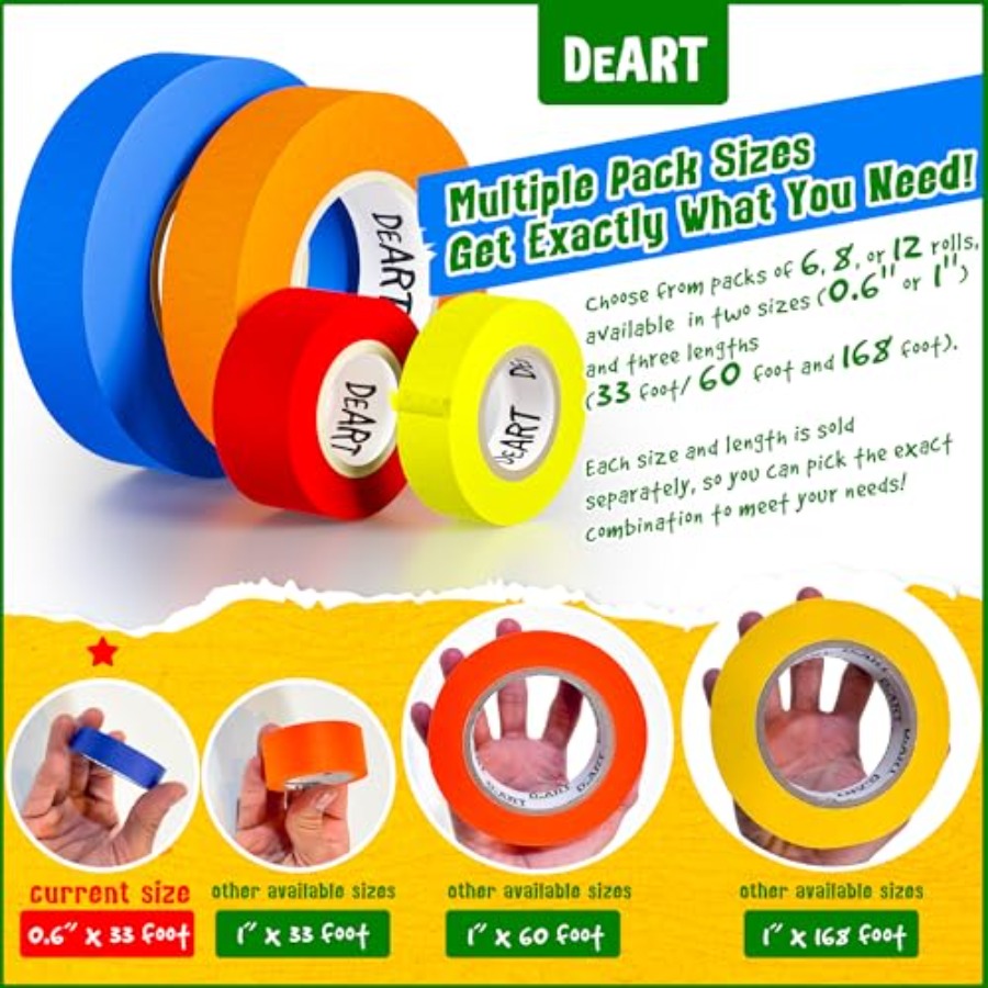 Ruban de masquage coloré pour  - Masking Tape Thin avis et prix